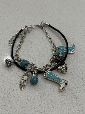 Western Theme Charm Bracelet